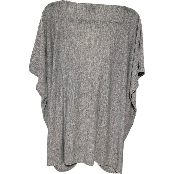 NWTs ANTHROPOLOGIE SATURDAY SUNDAY WRAP GRAY SHORT SLEEVE SWEATER PULLOVER - Picture 3 of 11